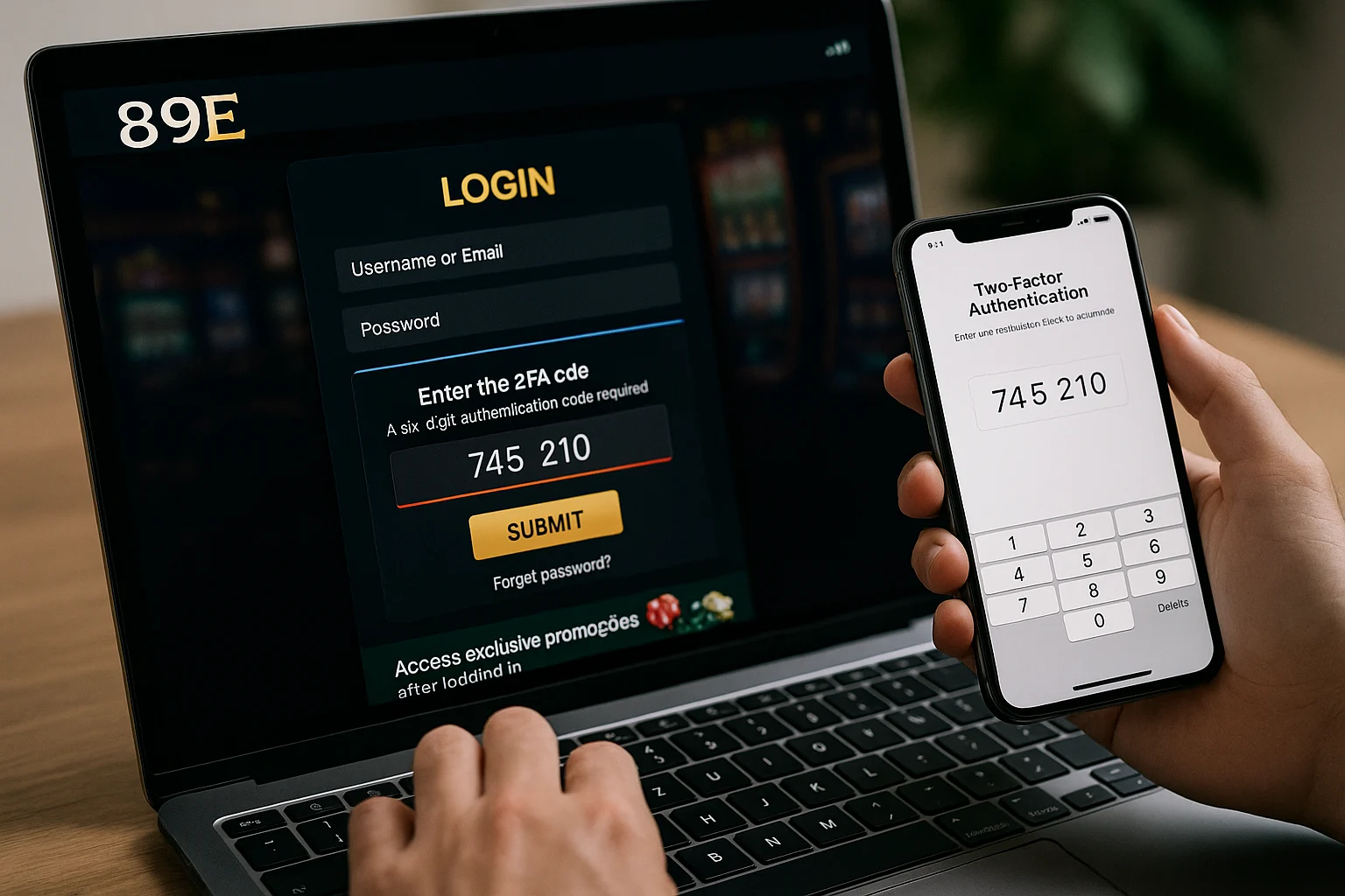 Login no Cassino 89E
