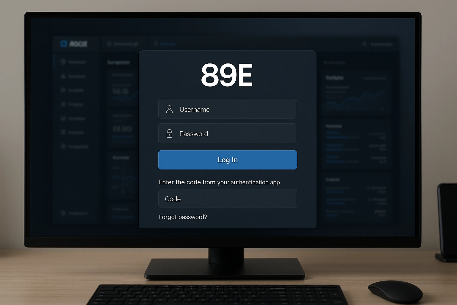 Criar uma nova Conta no plataforma 89E